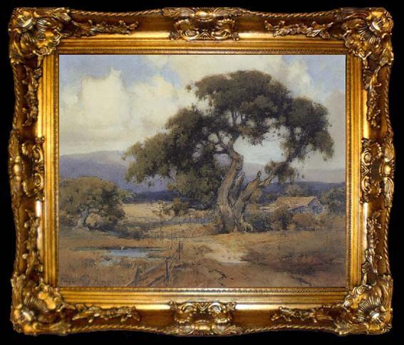 framed  unknow artist California landscape, ta009-2